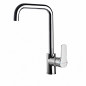 Robinet mitigeur lavabo Titanium bec haut chromé, vidage tirette