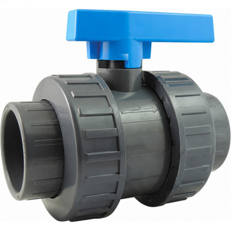 BALL VALVE PRESSURE DOUBLE UNION TO GLUE DIAMETER 32MM - PN16