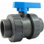 VALVOLA A SFERA PRESSIONE DOPPIO RACCORDO A INCOLLAGGIO DIAMETRO 32MM - PN16