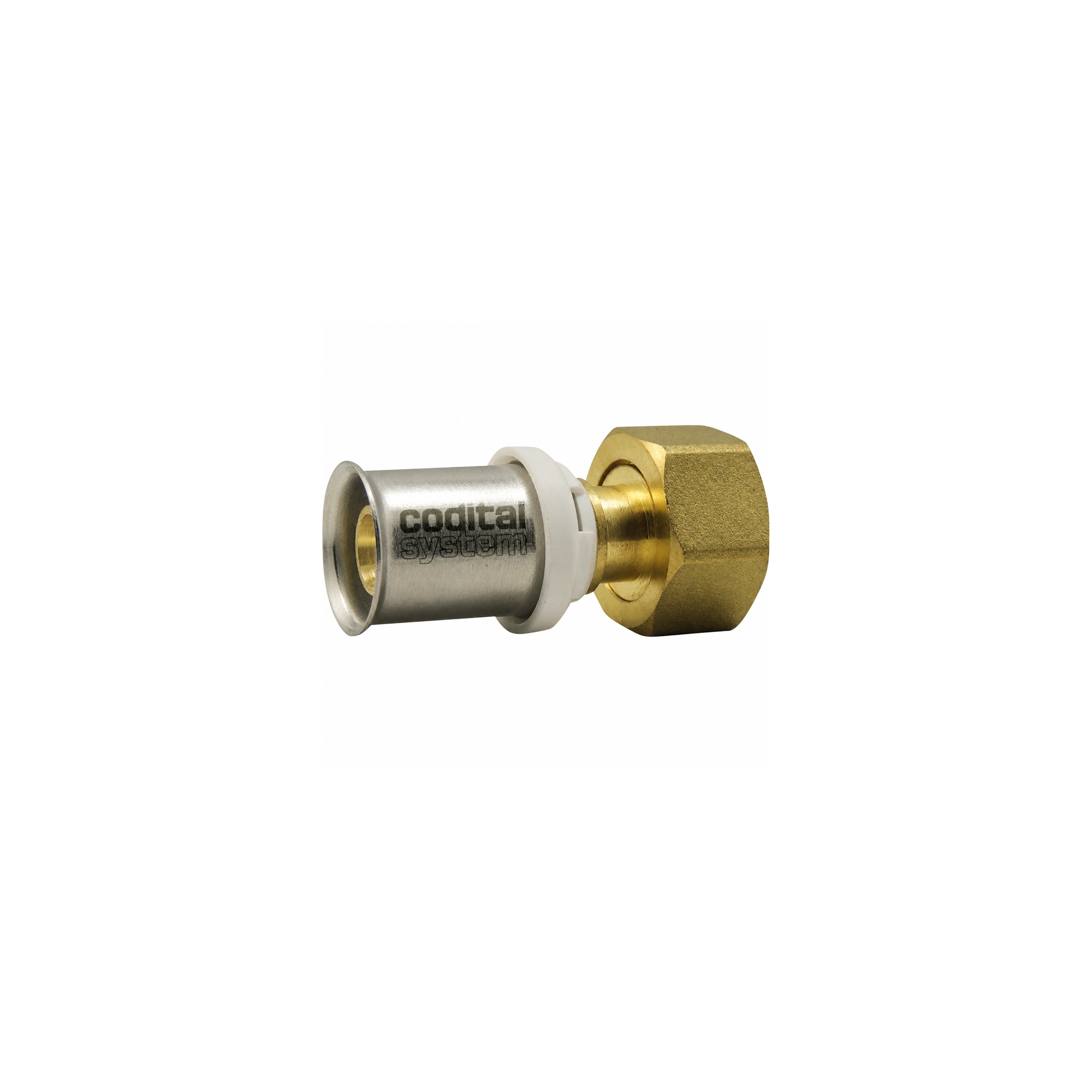 Raccord multicouche TH laiton Codital 16mm écrou 20x27