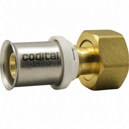 Racor multicouche TH latón Codital 16mm tuerca 20x27
