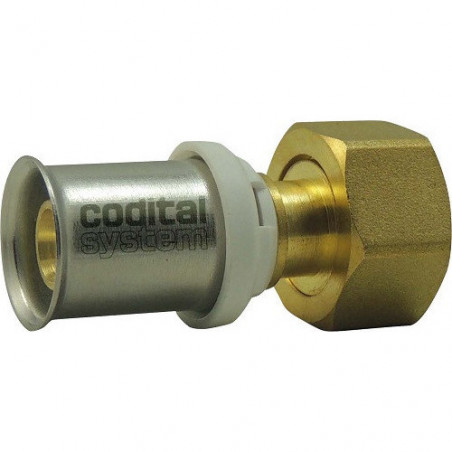 Racor multicouche TH latón Codital 26mm 26x34