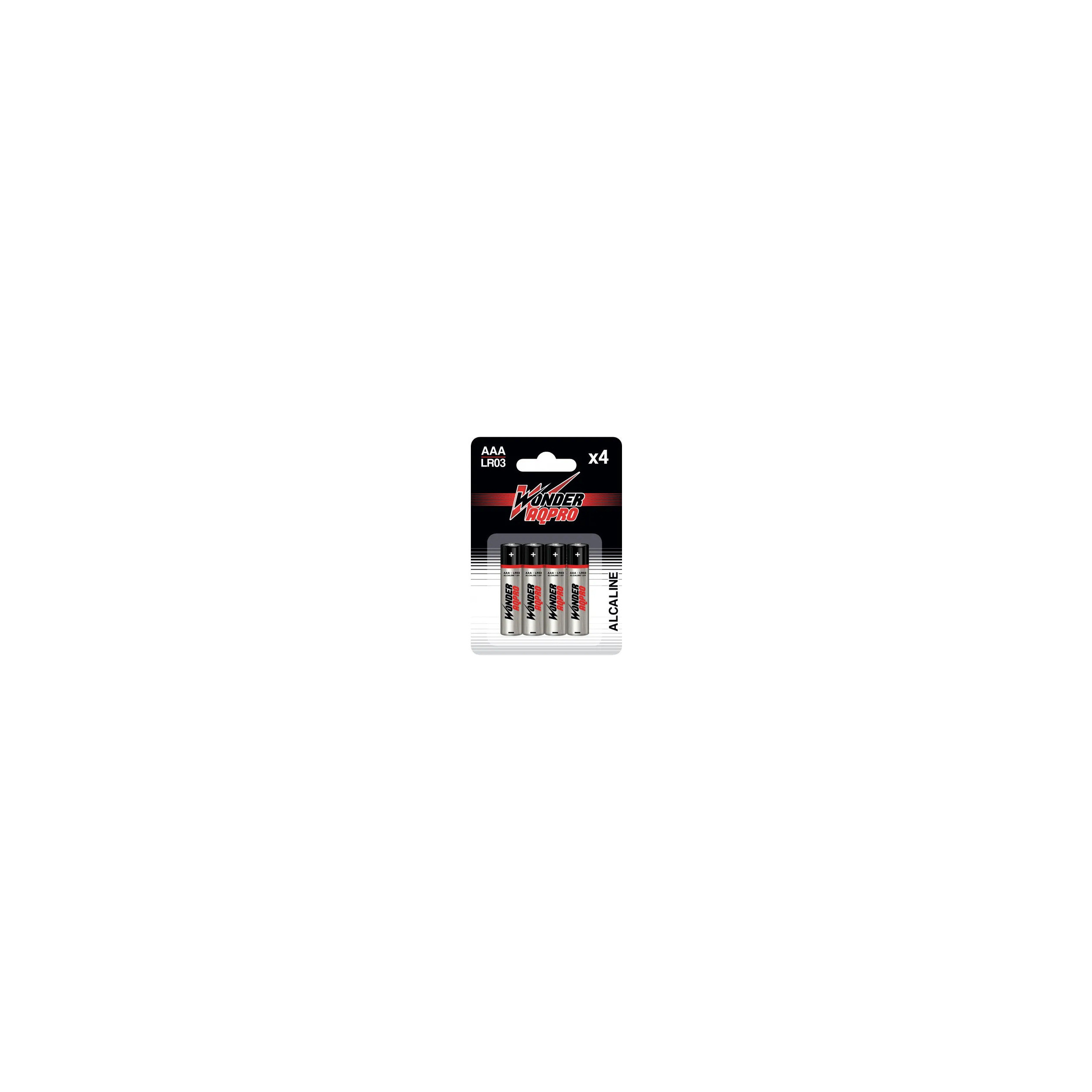 Alkaline-Batterie AAA WONDER AQPRO 1,5V 4er-Pack