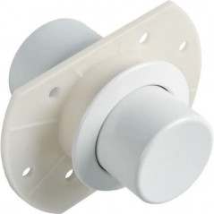 Wit pneumatisch drukknop WC SCHWAB voor inbouwreservoirs 363759
