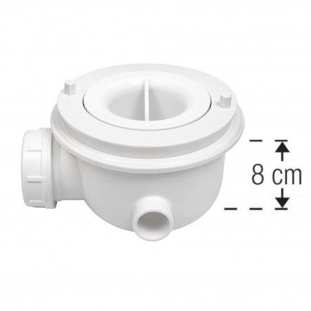 Bonde receveur de douche NEW OLYMPIC NOVELINI chromée D.90 mm NOVELLINI PIL90PCAB-CR40 - Image 3/4