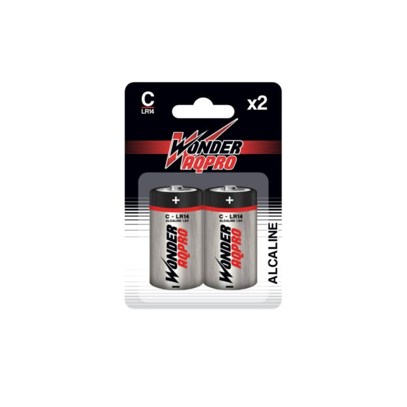 Alkaline-Batterie C LR14 1,5V Wonder AQPRO vielseitig einsetzbar
