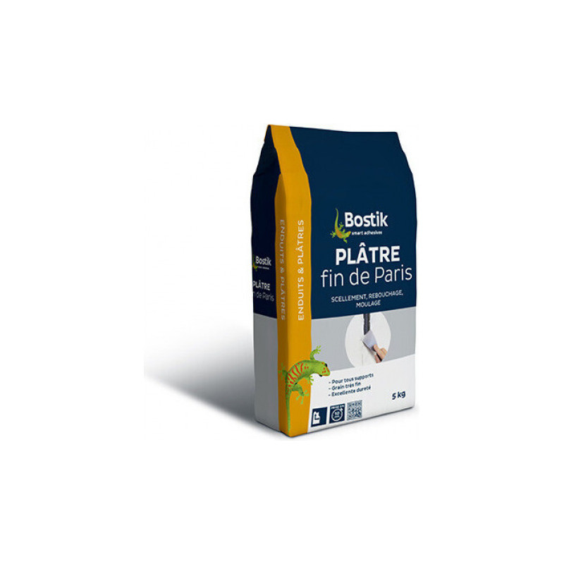 Saco de yeso fino de París Bostik 5 kg Saco de yeso fino de París Bostik 5 kg