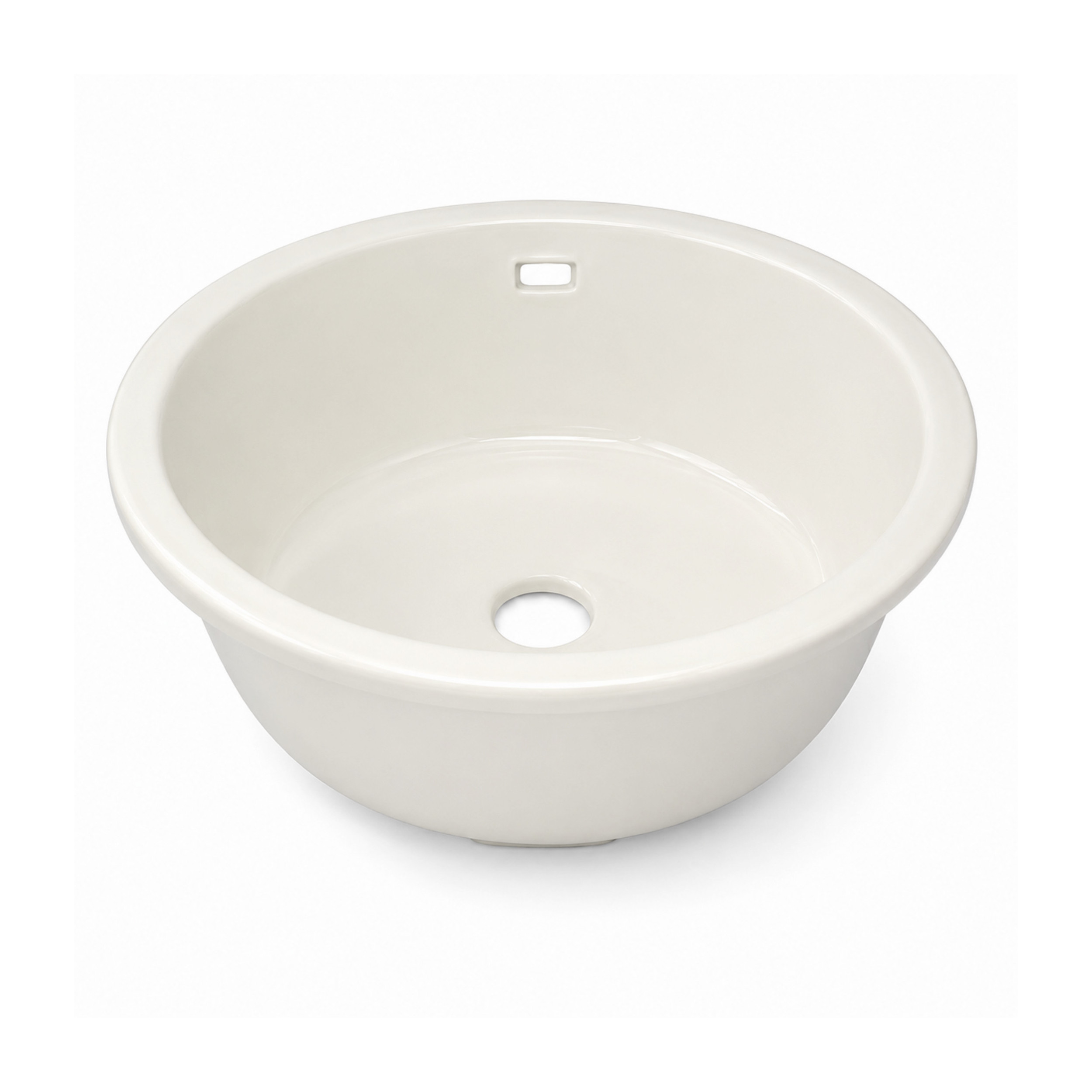 Vasque grès ronde Selles Oleron cuve 455 mm vidage inclus à encastrer S0673000000 - Image 1/4