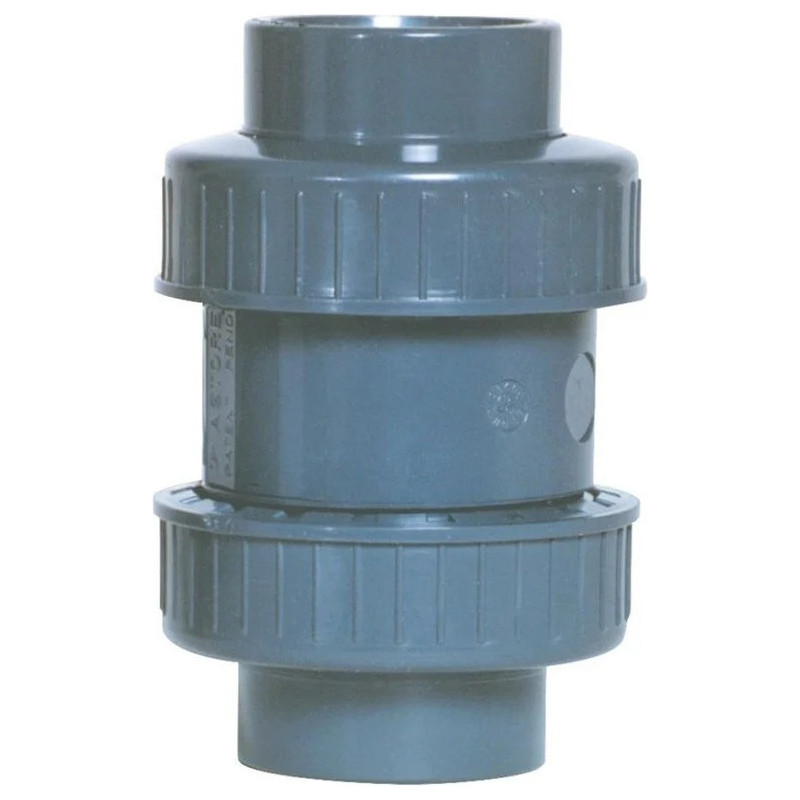 Rückschlagventil mit Feder PVC Druck Codital 40mm zum Kleben