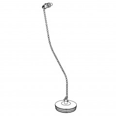 Bouchon bonde évier LIRA 50.5 mm, chaine inox 35 cm
