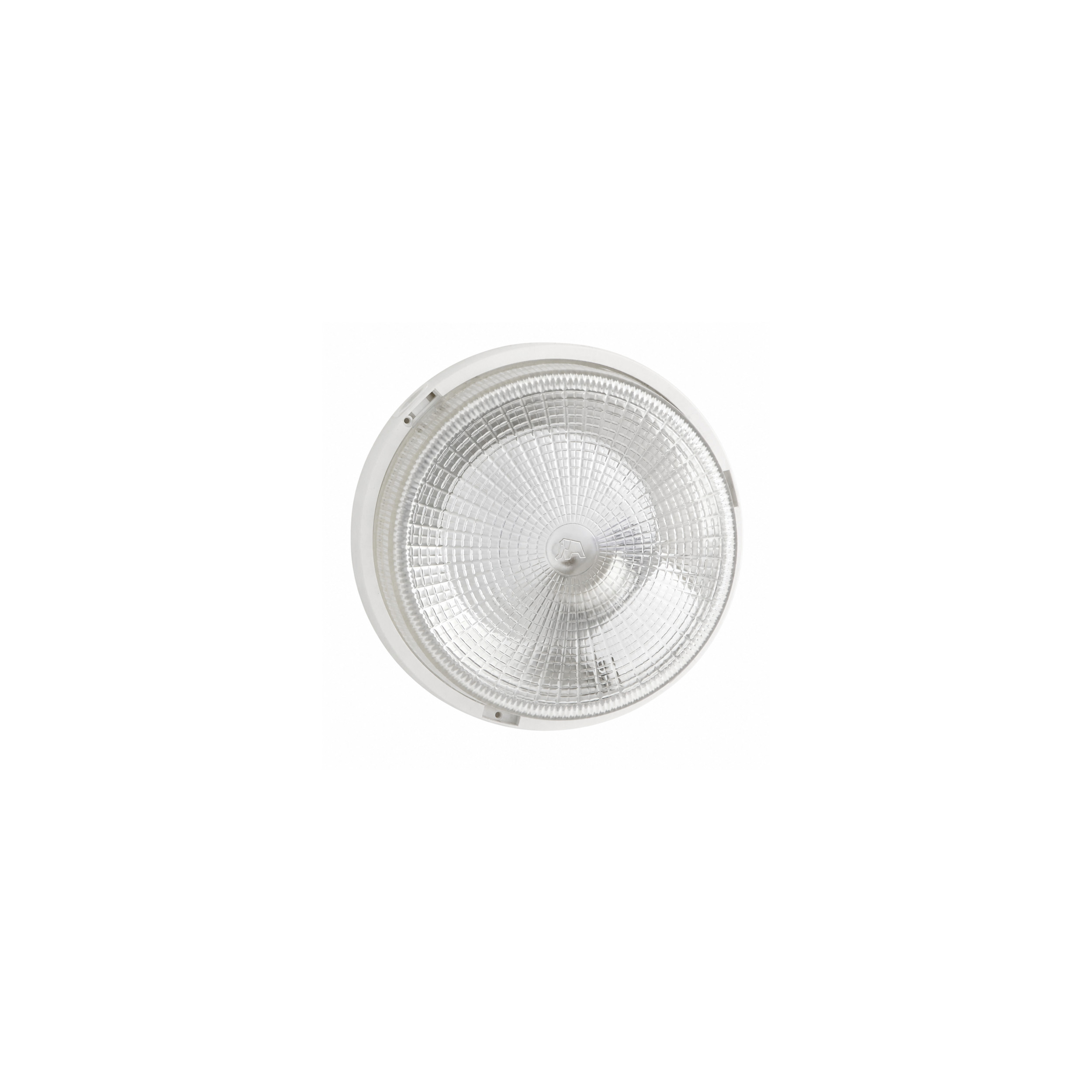 Rundes Bullauge Glas HBF IP44 E27 weiß 100W Durchmesser 22,5cm 141013