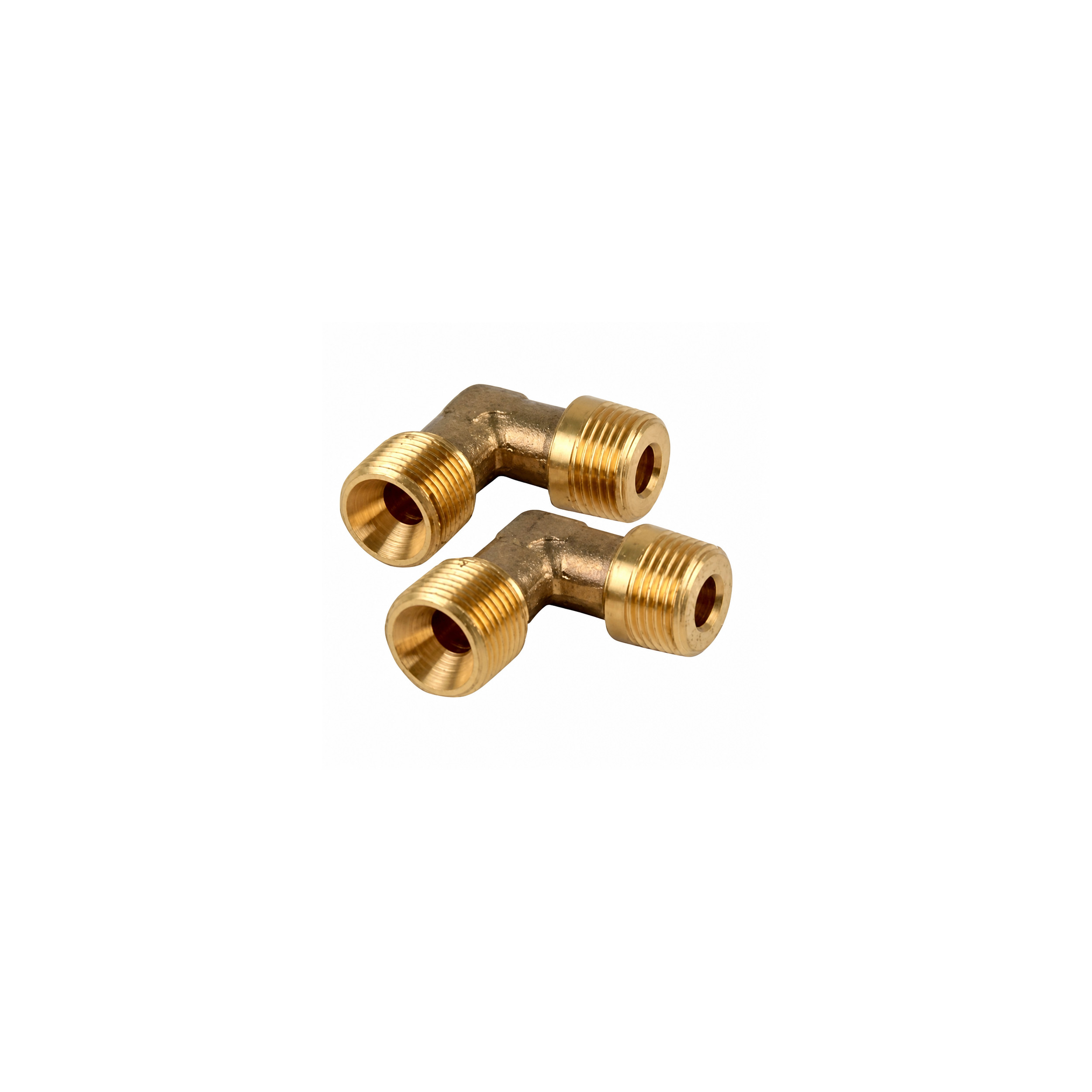 Niple codo combustible Diff M3/8 M1/4 2 piezas DIFNI602345