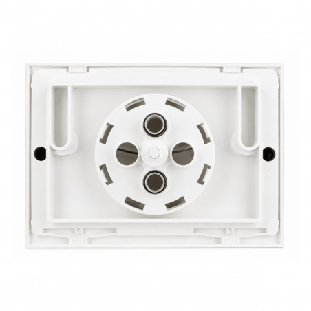 Plaque de commande WC Nicoll double volume blanche