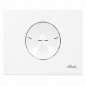 White double volume Nicoll WC flush plate, drop 380 White double volume Nicoll WC flush plate, drop 380