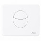 White double volume Nicoll WC flush plate, drop 380 White double volume Nicoll WC flush plate, drop 380