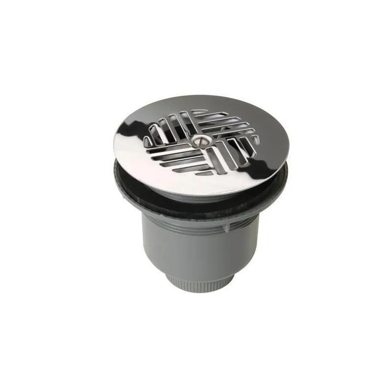 AFVOERPLUG SIPHON DIAMETER 90MM VERTICALE UITGANG ROOSTER INOX - NICOLL AFVOERPLUG SIPHON DIAMETER 90MM VERTICALE UITGANG ROOSTER INOX - NICOLL