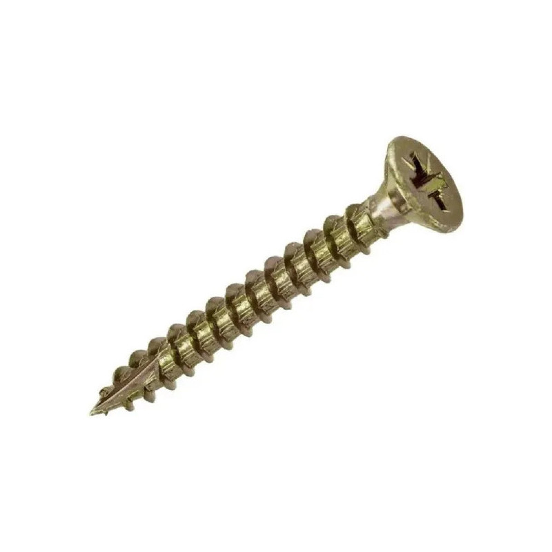 Tornillo de cabeza avellanada Vynex Pozidriv 5x45mm 15 piezas Tornillo de cabeza avellanada Vynex Pozidriv 5x45mm 15 piezas