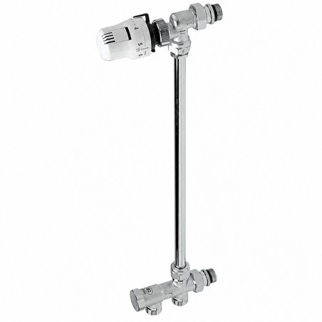 Robinet monotube thermostatique Thermador entraxe 4 cm sortie sol