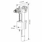 Valvola a galleggiante silenziosa orizzontale SIAMP 95L alimentazione WC 12x17 Valvola a galleggiante silenziosa orizzontale SIAMP 95L alimentazione WC 12x17