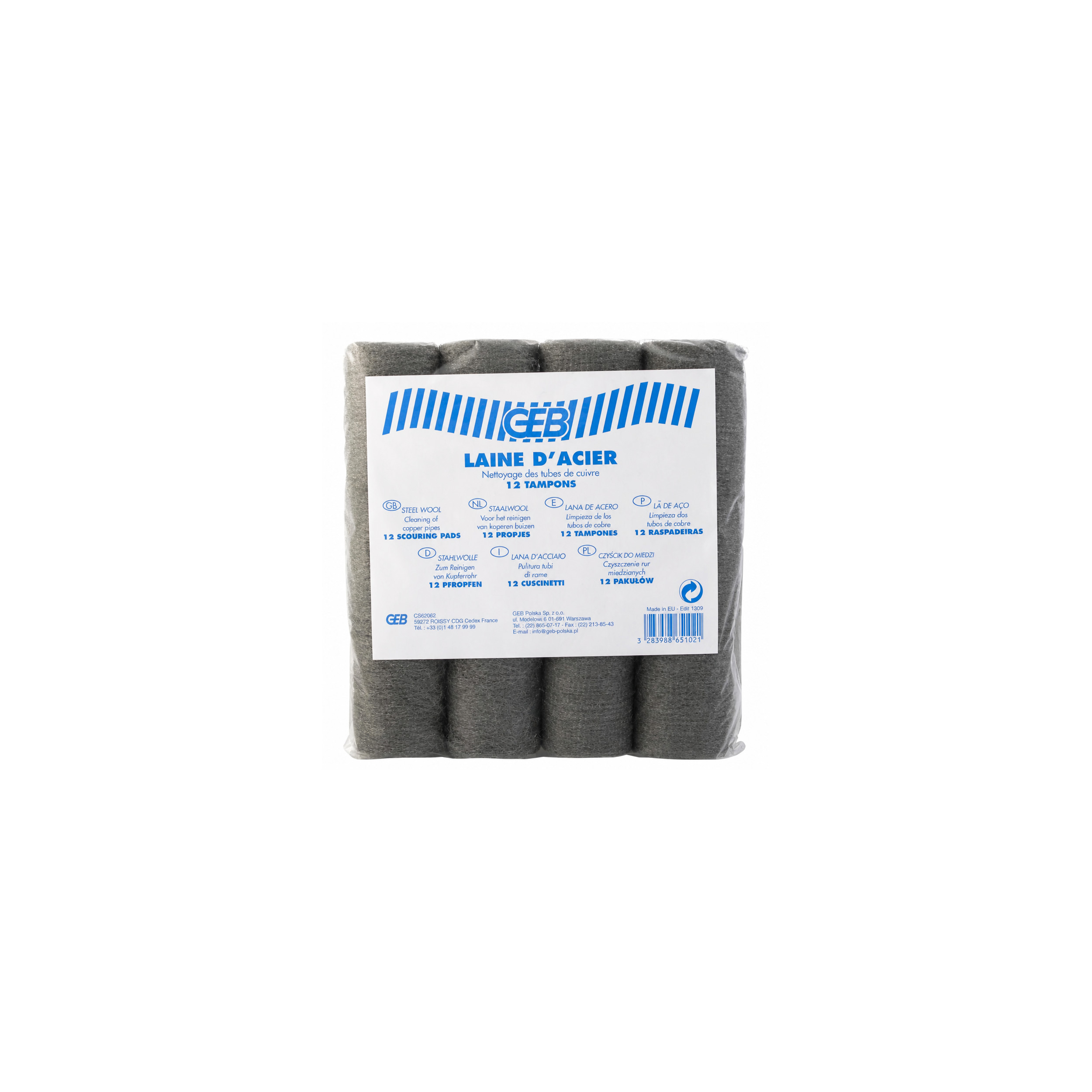 Steel wool GEB 12 abrasive pads welding