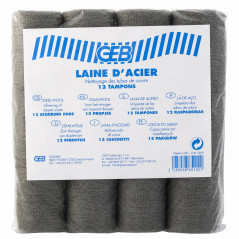 GEB steel wool 12 abrasive pads for welding 865102