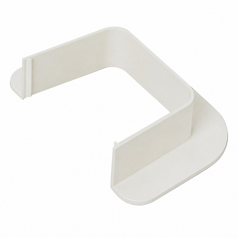 ROSACE MURALE GOULOTTE 110 MM BLANC