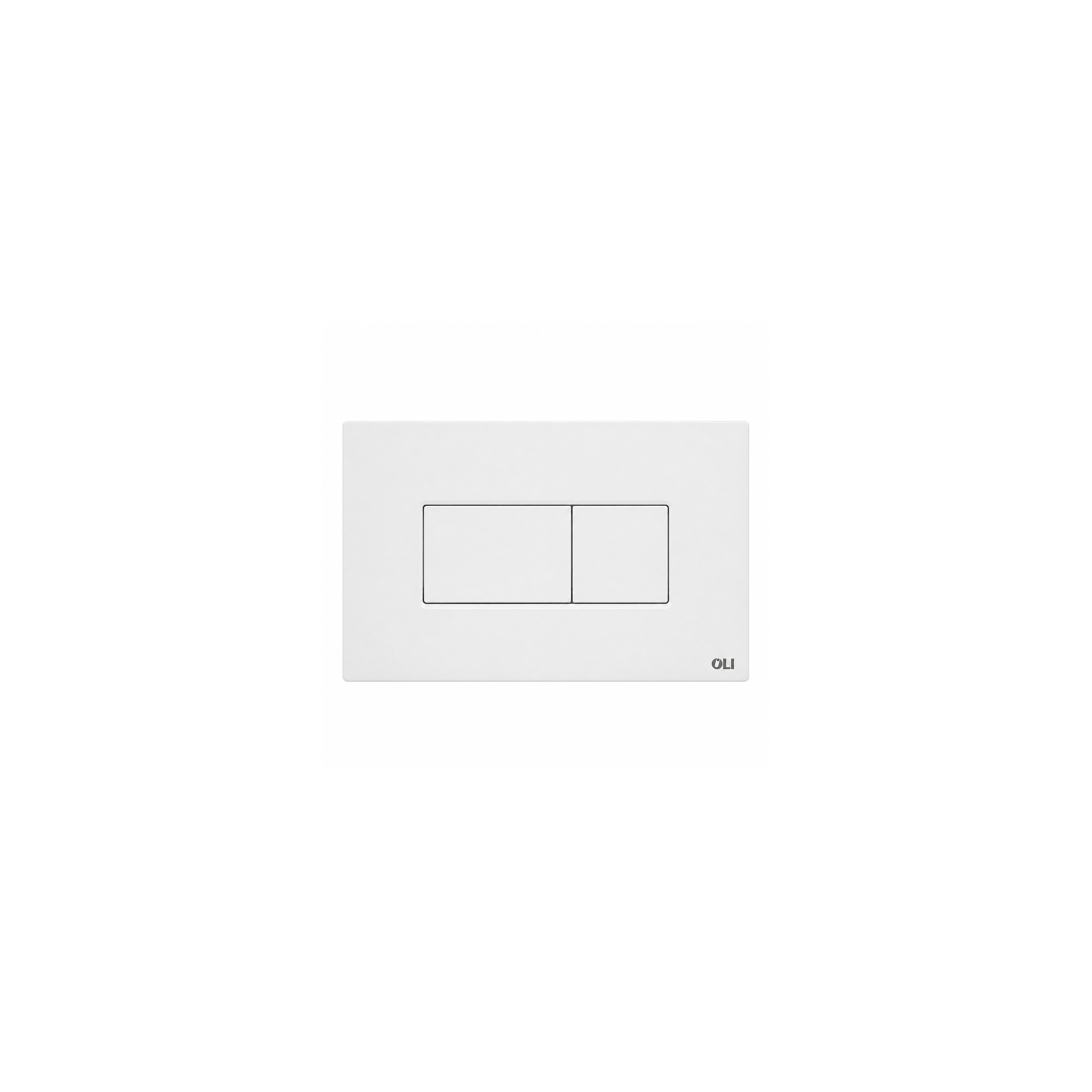 Placa de accionamiento para inodoro OLI Karisma 641001 blanca