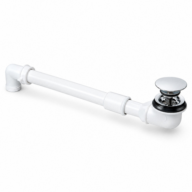 Bonde de lavabo gain de place fermeture à pression laiton chromé, 33x42 (1"1/4) Bonde de lavabo gain de place fermeture à pression laiton chromé, 33x42 (1"1/4)