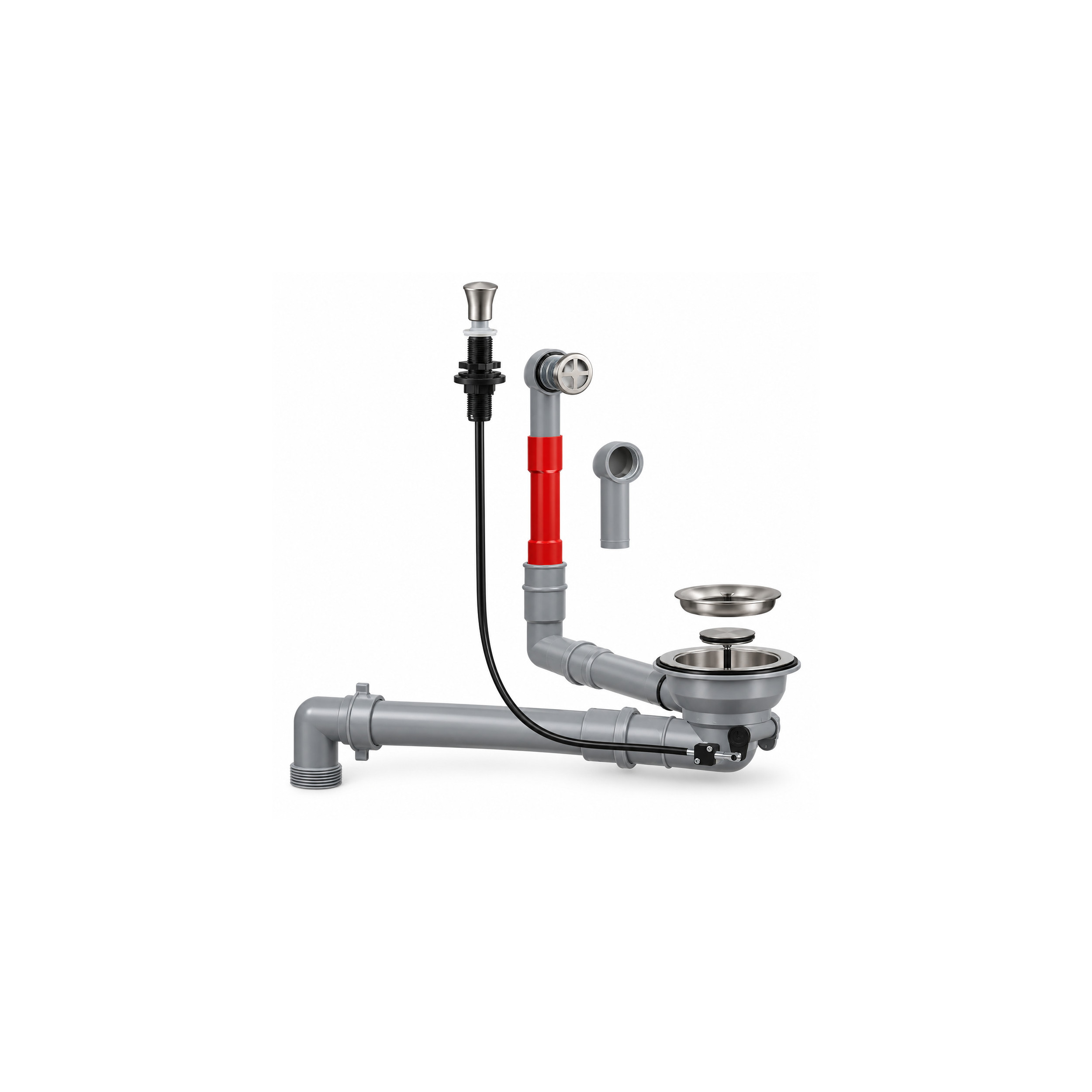 Bonde évier automatique Nickel Satiné Lira LIRVI1755510SK