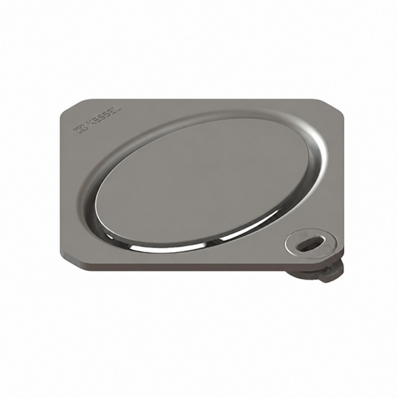 GRILLE INOX DESIGN OVAL LOCK ET LIFT 120 X 120MM - KESSEL GRILLE INOX DESIGN OVAL LOCK ET LIFT 120 X 120MM - KESSEL