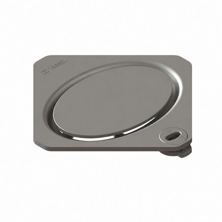 GRILLE  INOX DESIGN OVAL LOCK ET LIFT 120 X 120MM - KESSEL