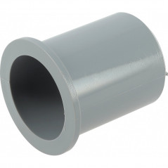 Straight PVC drainage socket thin collar NICOLL