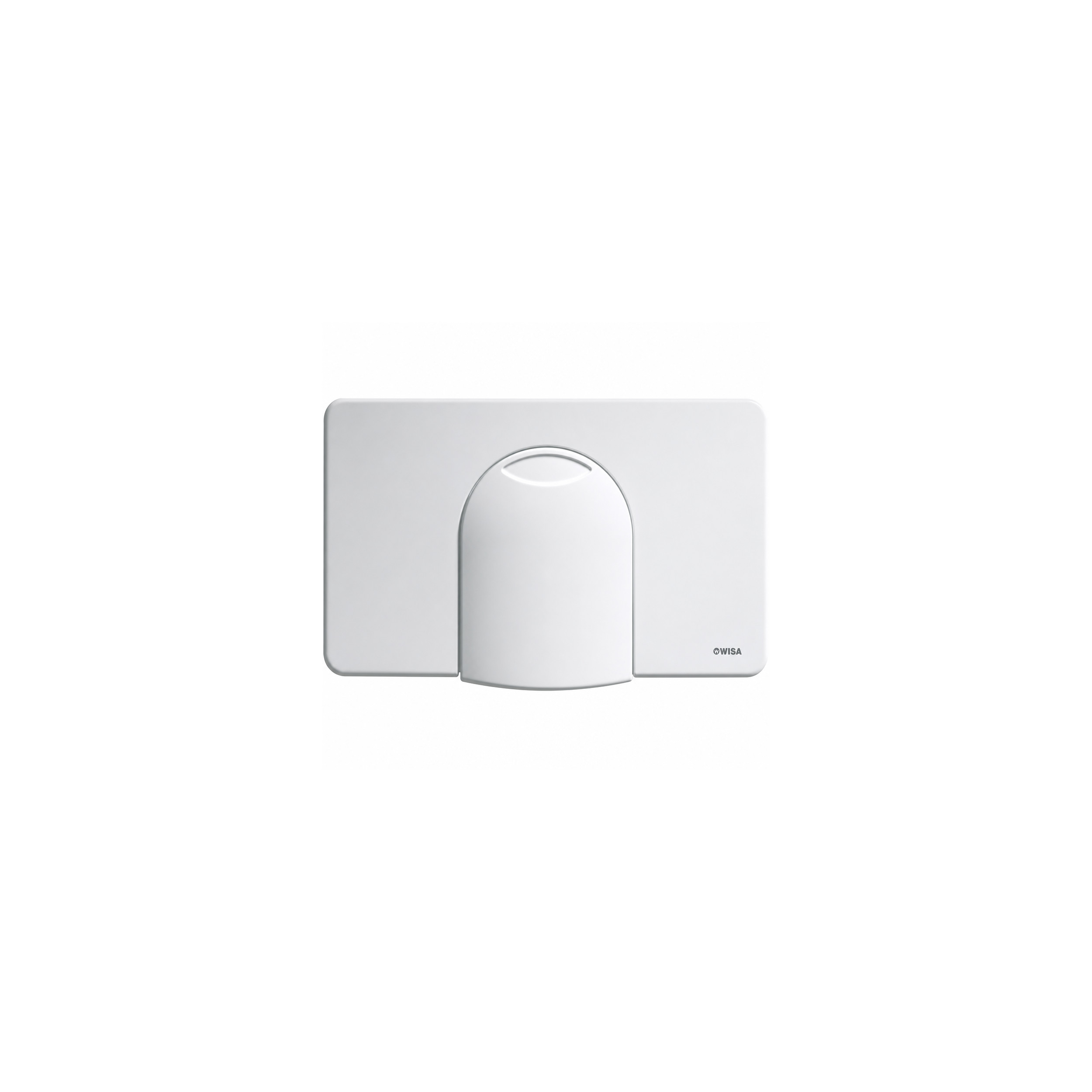 Plaque commande WC WISA 2100 frontale blanche encastrable 8050420600