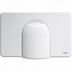 Plaque commande WC WISA 2100 frontale blanche encastrable 8050420600