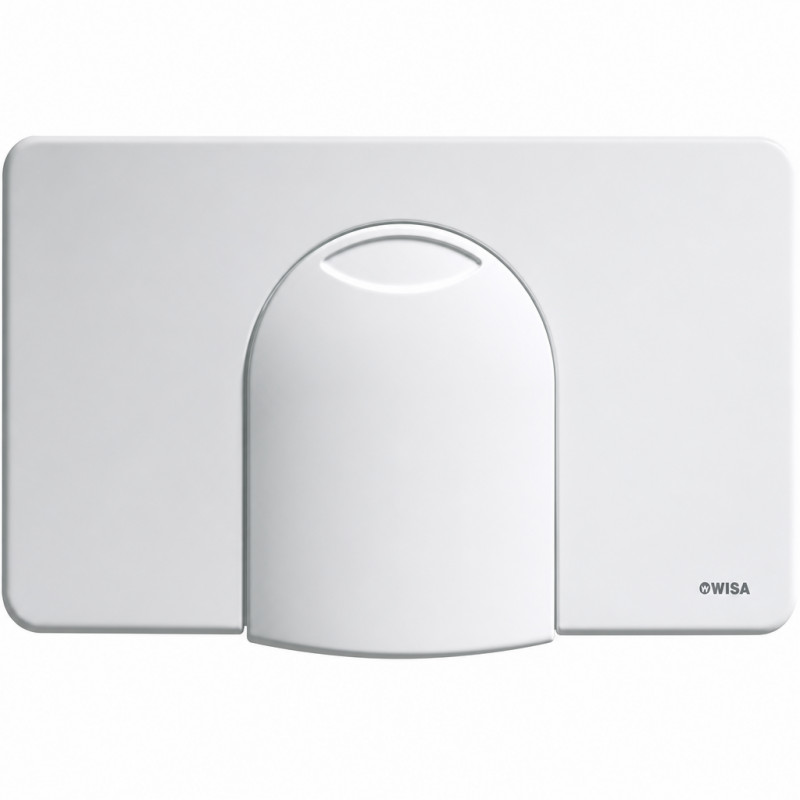 Plaque commande WC WISA 2100 frontale blanche encastrable Plaque commande WC WISA 2100 frontale blanche encastrable