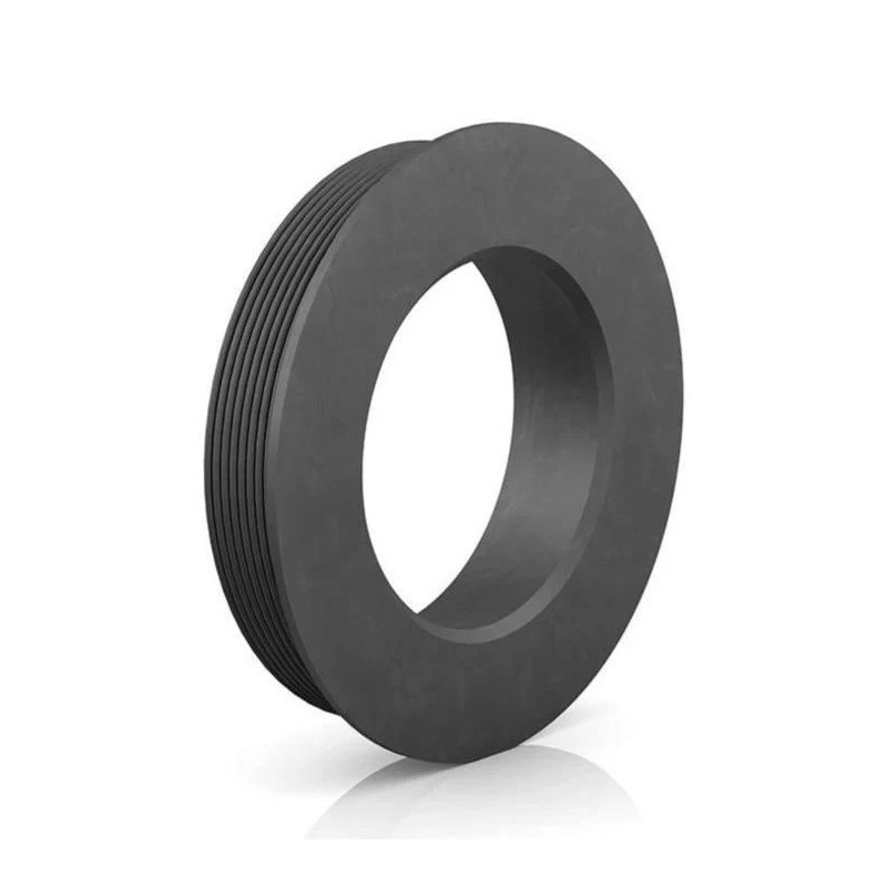 PURUS elastomer reducer pad 96/75 mm for 100 mm PVC, black