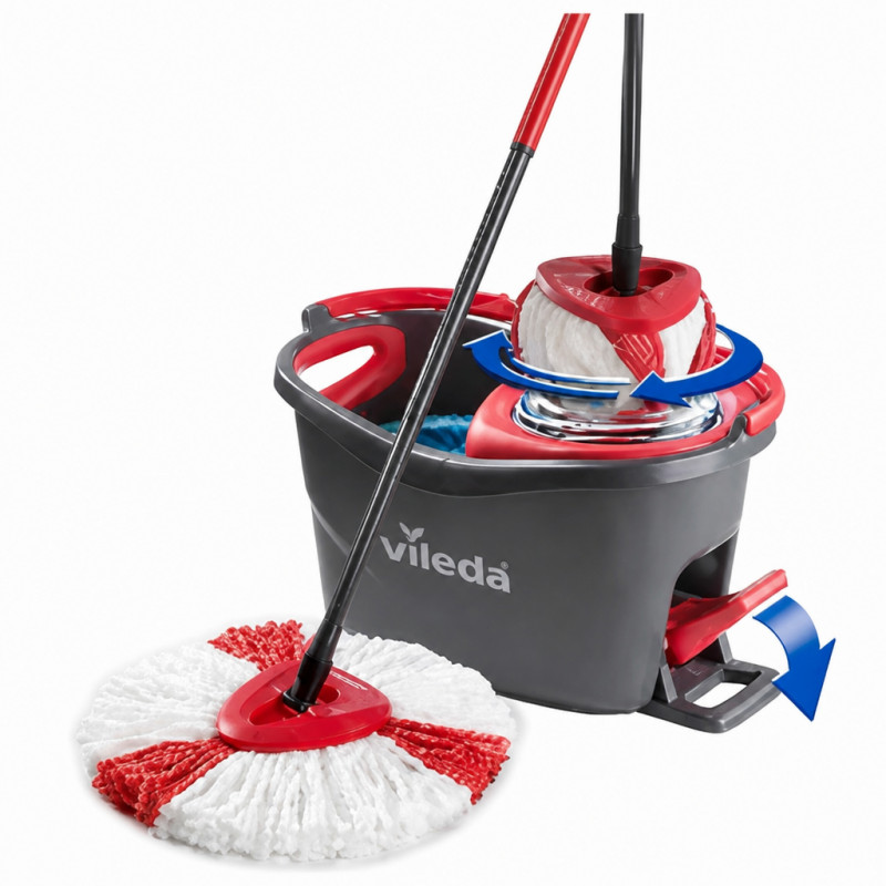 Kit fregona Vileda Turbo Easy Wring limpieza eficaz Kit fregona Vileda Turbo Easy Wring limpieza eficaz