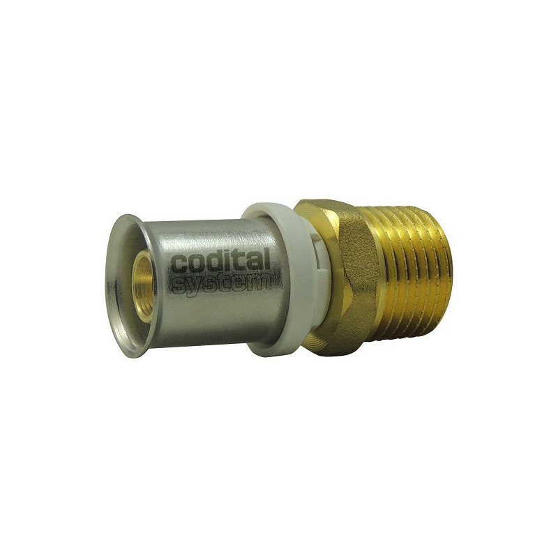TH multilayer fitting male brass 26x34 26mm Codital TH multilayer fitting male brass 26x34 26mm Codital