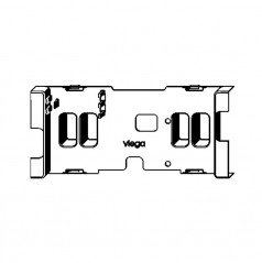 Couvercle protection WC encastré Viega 8310.19, plastique