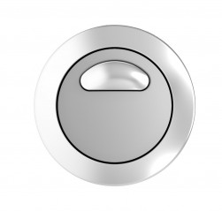 Plaque de commande Siamp Optima 49 double poussoir chrome satiné 34495807 - Image 1/2