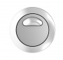 Placca di comando Siamp Optima 49 doppio pulsante cromo satinato Placca di comando Siamp Optima 49 doppio pulsante cromo satinato