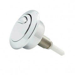 Plaque de commande Siamp Optima 49 double poussoir chrome satiné