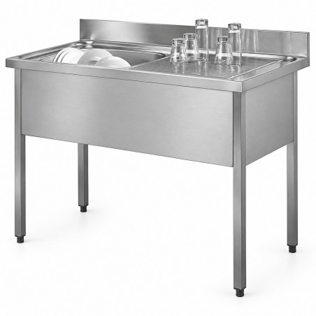 Professional stainless steel sink 120x60 Moderna MODPLSGPB126A00
