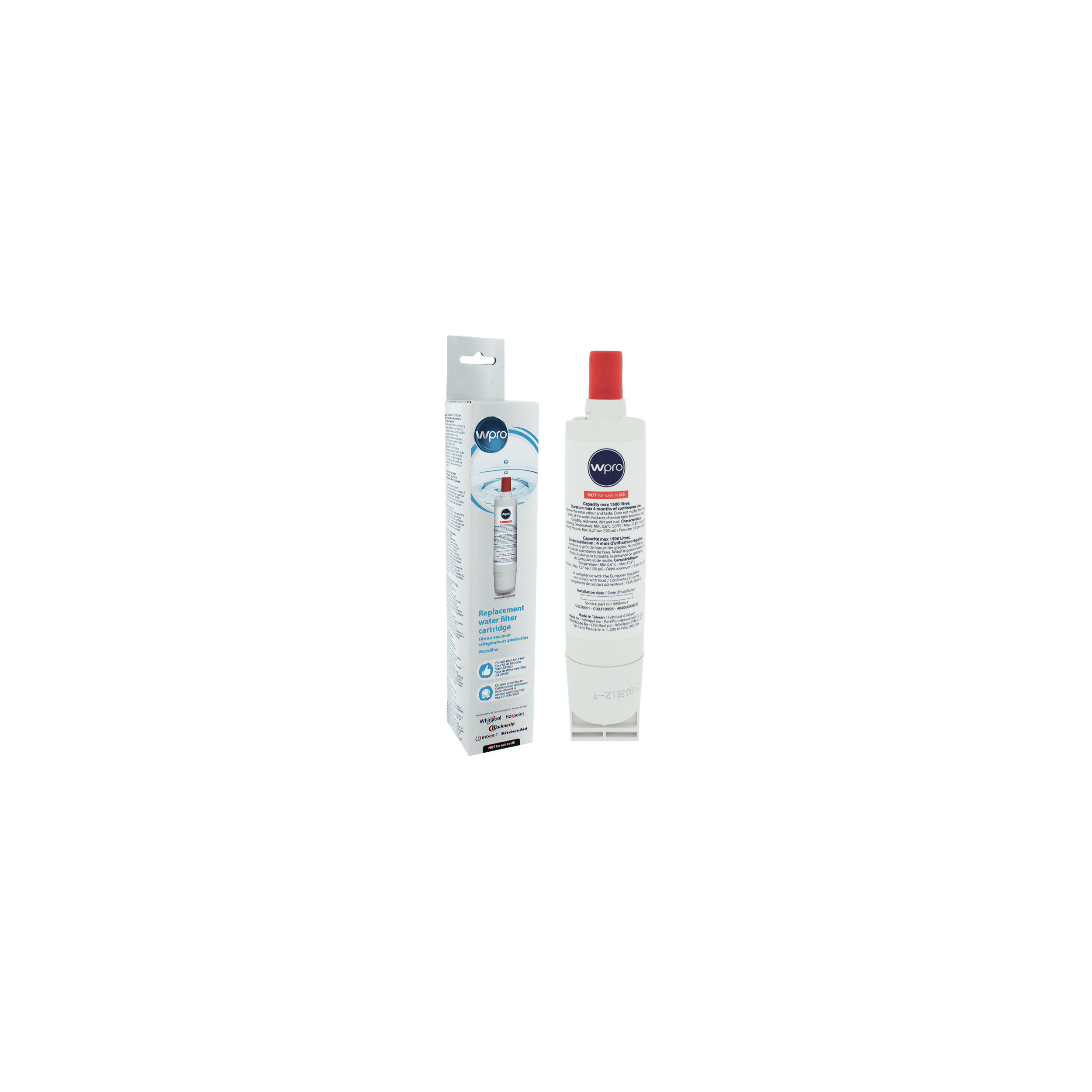 Filtro de agua universal Wpro refrigerador ASWCAG746683