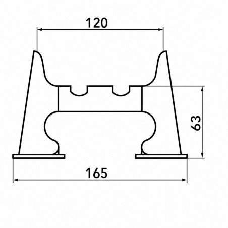 Piedini removibili per radiatore Finimetal 120 mm 6903023