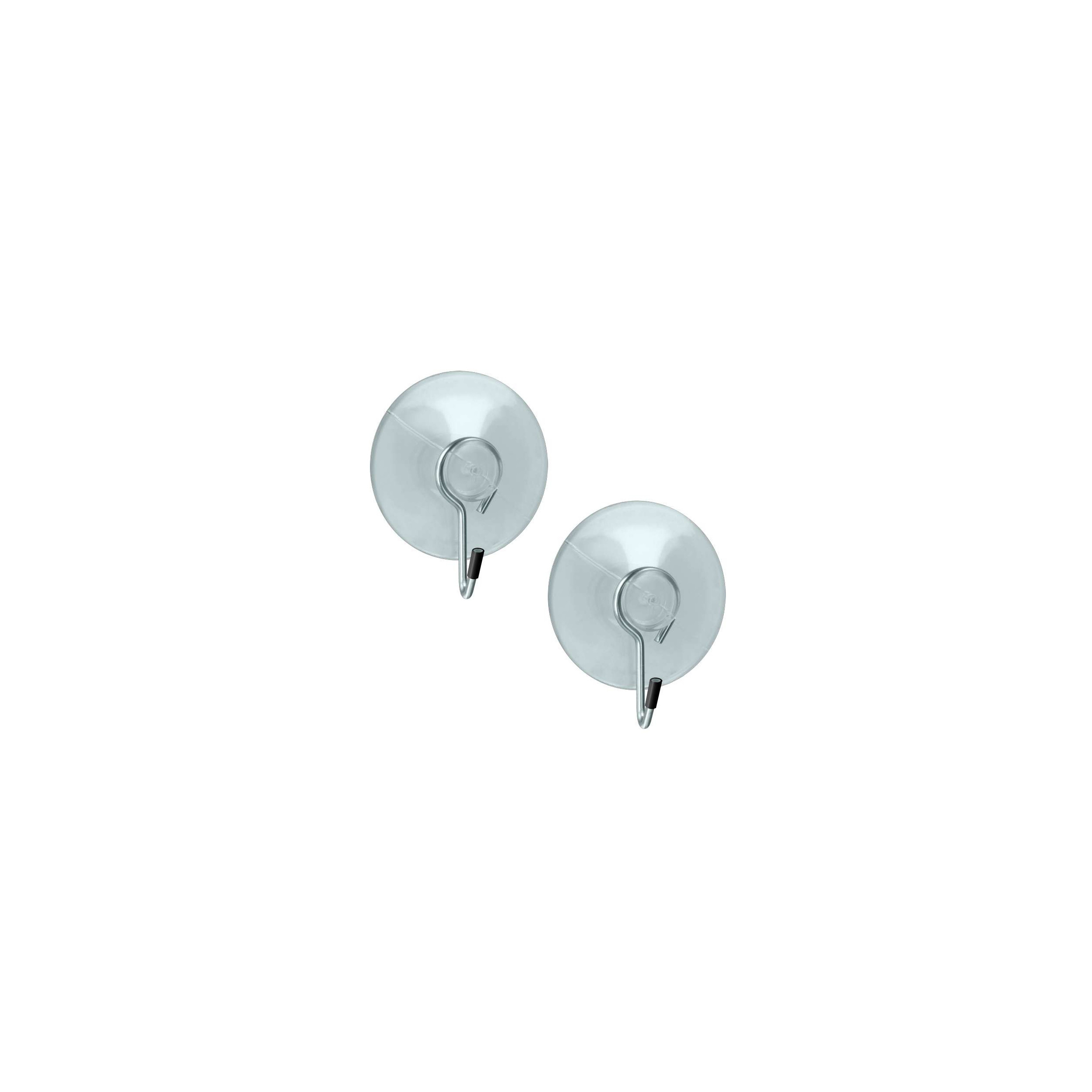 Gancio a ventosa MetalTex trasparente 2 pezzi DESCR74889