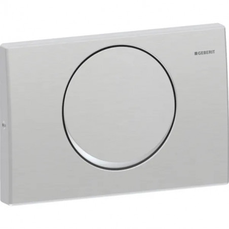 Plaque de commande Geberit Delta10 encastrable acier brossé 115.101.00.5