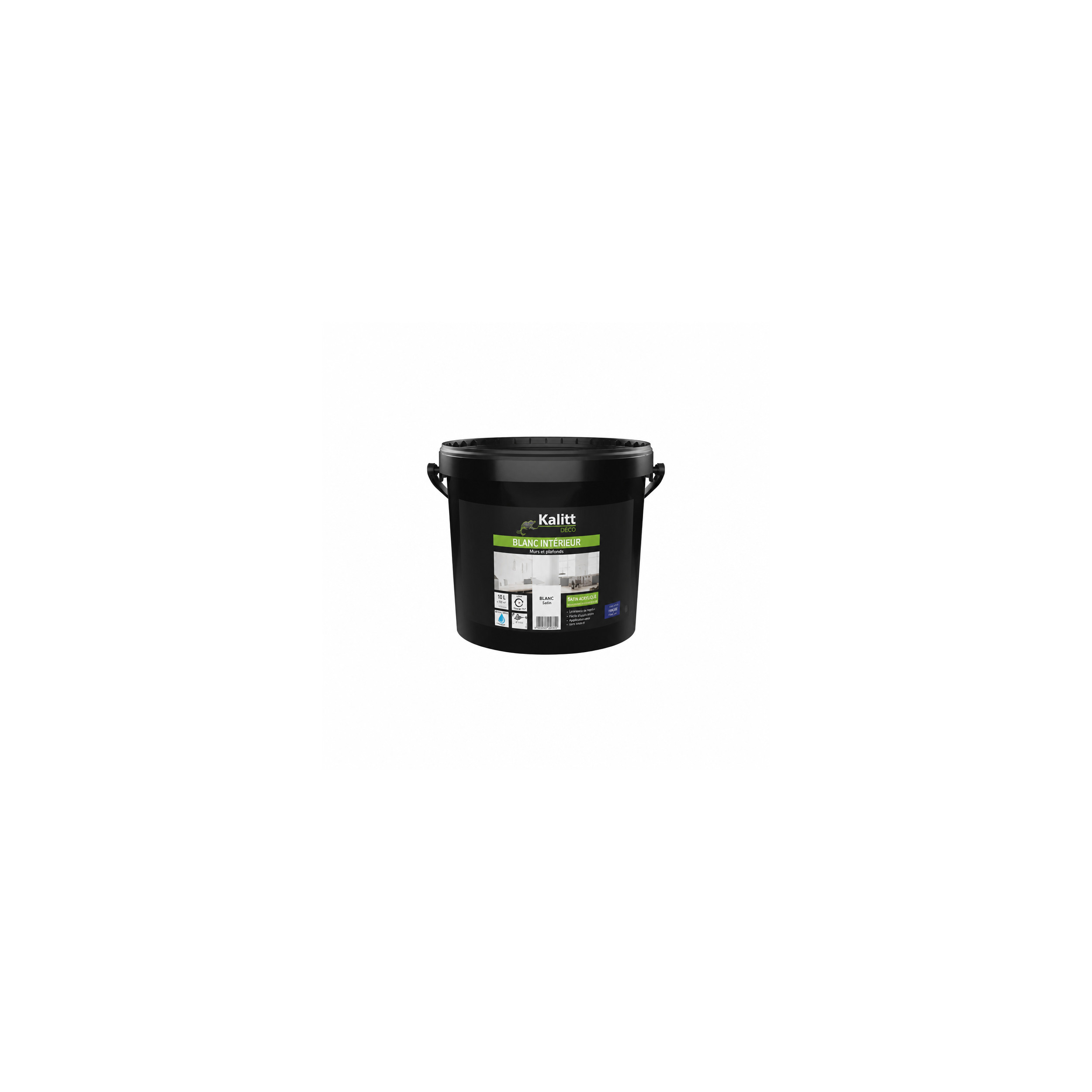 KALITT Acryl-Satin-Wand- und Deckenfarbe 10L