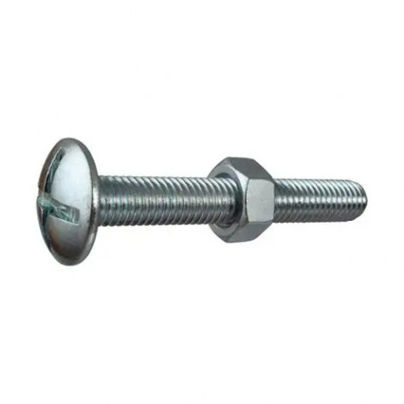 Flachrundschraube Vynex 5x50mm verzinkter Stahl 12 Stück