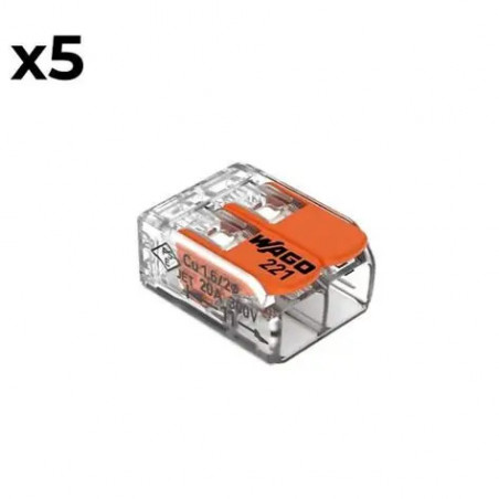 Borne de conexión HBF S221 2 entradas 0,14 a 4 mm2 122030